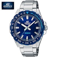 Reloj Casio Edifice EFV-120DB-2AV para Hombre Fecha Acero Inoxidable Dial Azul